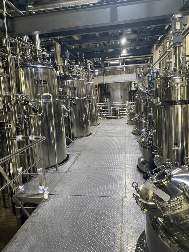 line for microbiological synthesis